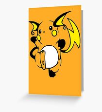 Raichu Greeting Card