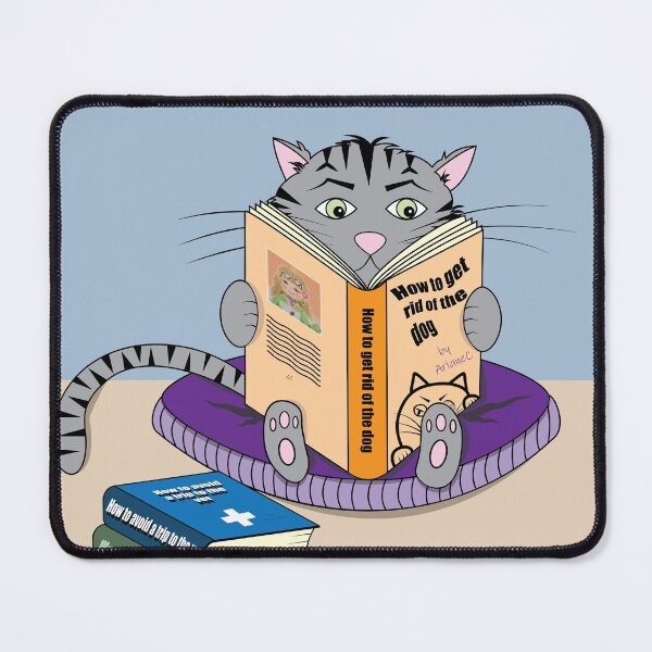Item preview, Reading cat in confinement designed and sold by iCraftCafe.
