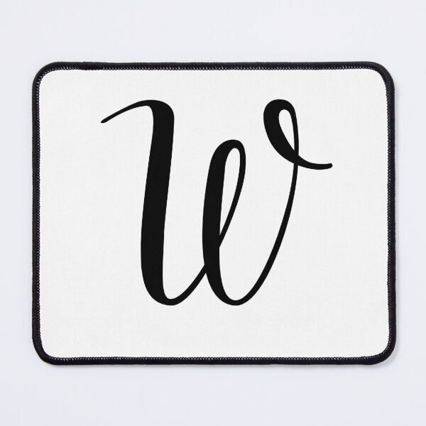 Item preview, Italic monogram letter w designed and sold by JustSeasons.