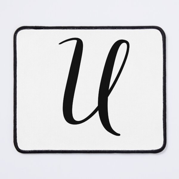 Item preview, Italic monogram letter u designed and sold by JustSeasons.