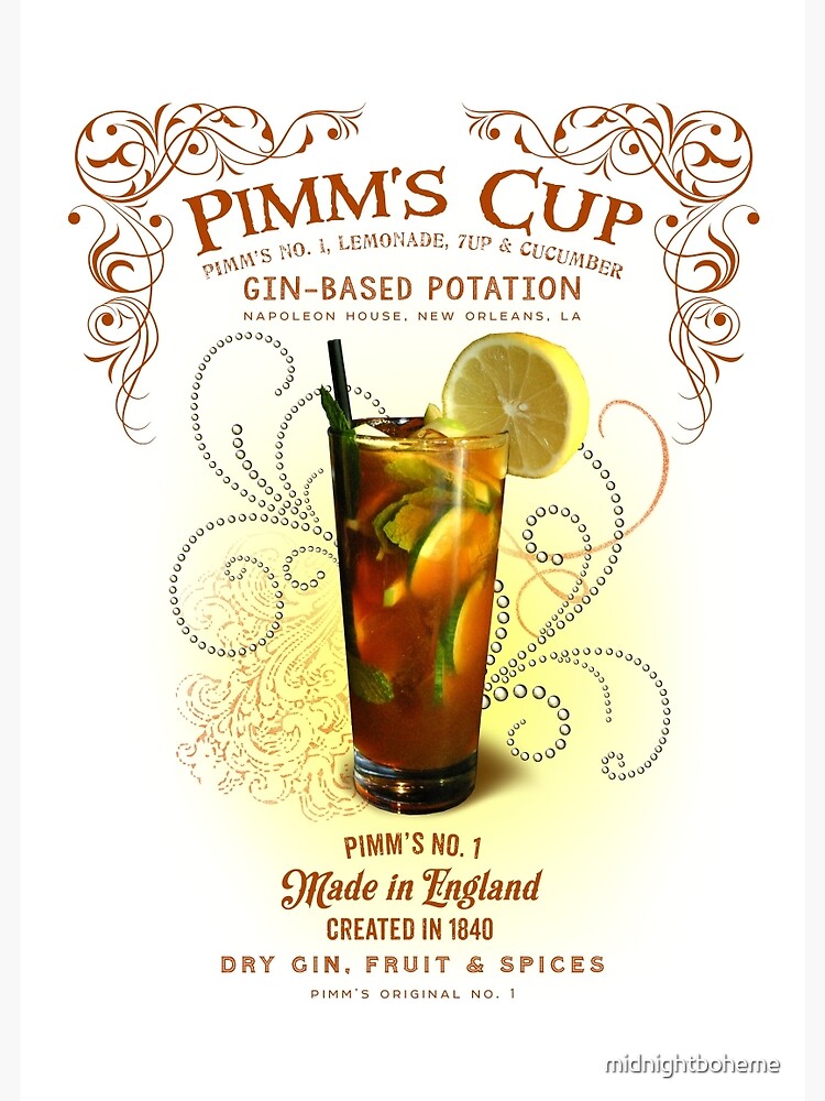 "Pimm's Cup" Poster by midnightboheme Redbubble