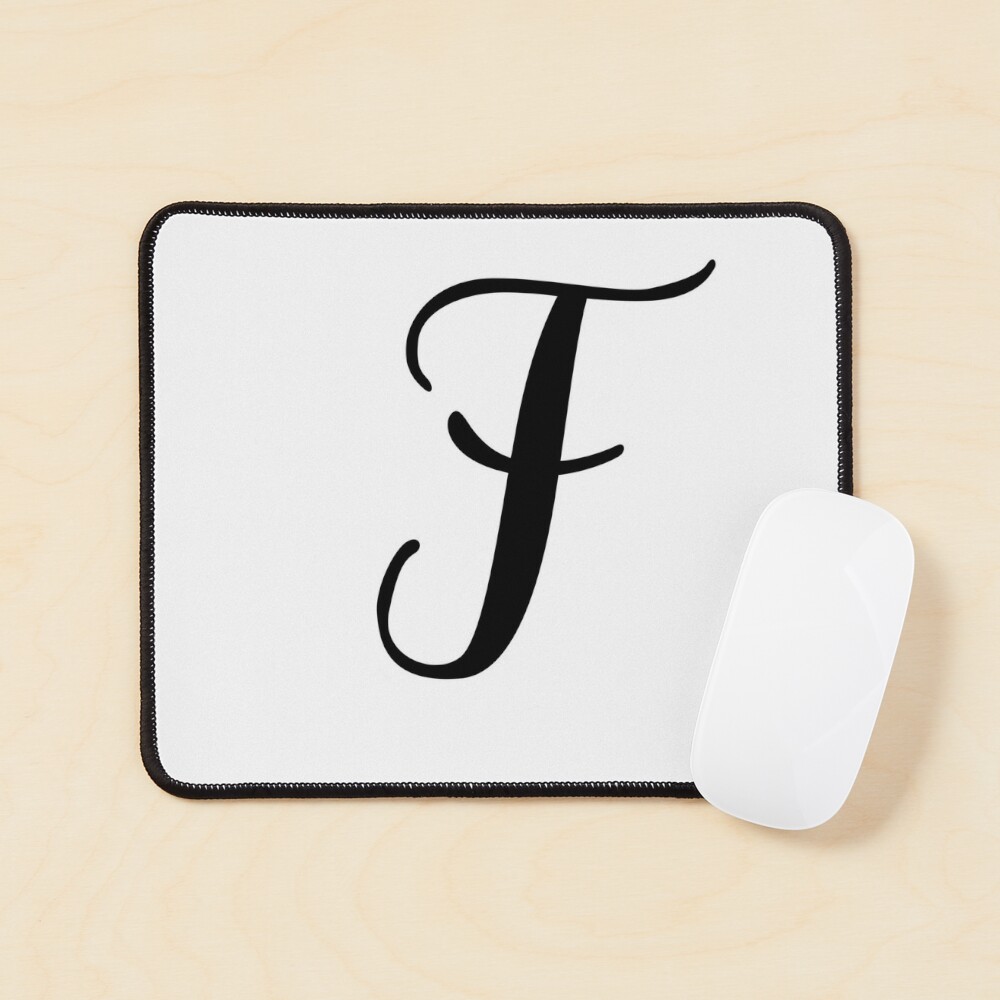 Italic Monogram Letter F