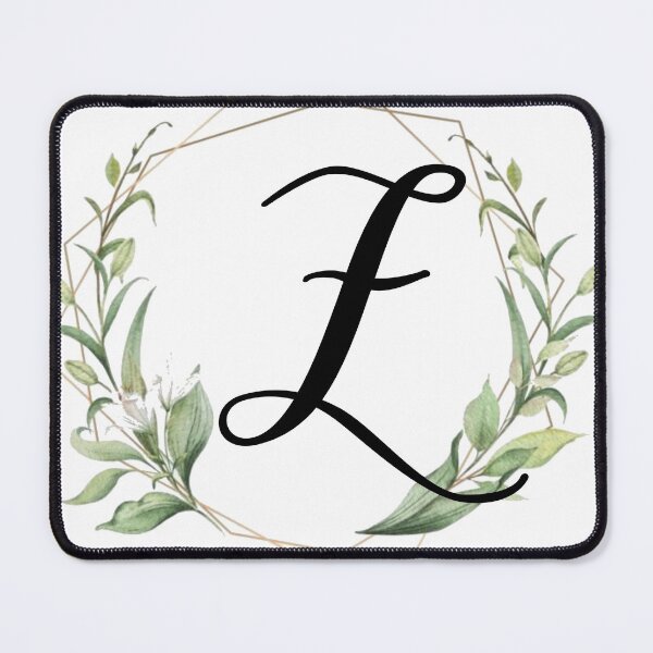 Item preview, Golden frame monogram with laurels letter Z designed and sold by JustSeasons.