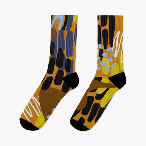 Item preview, Trendy Tangerine, Yellow, And Brown Abstract Flora Designs designed and sold by DEC02.