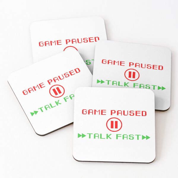 Item preview, Game paused talk fast designed and sold by HermitAlley.