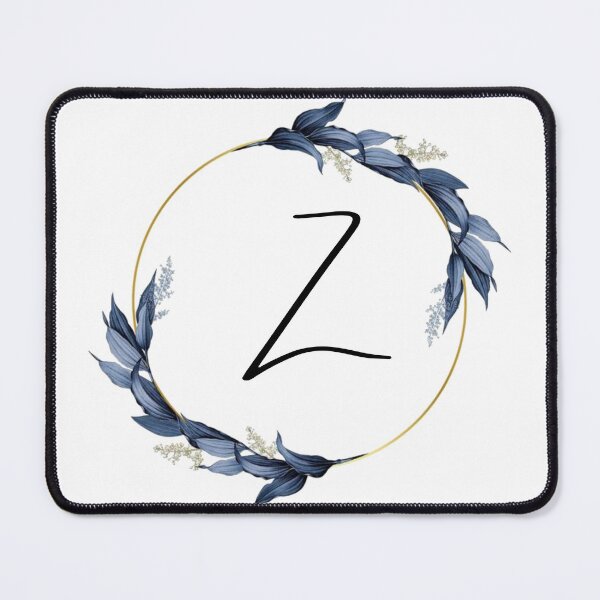 Item preview, Monogram with blue leaves letter Z designed and sold by JustSeasons.