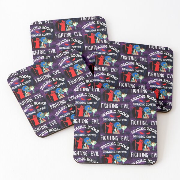 Item preview, Read Books Drink Coffee Fight Evil designed and sold by WoodburyLake.