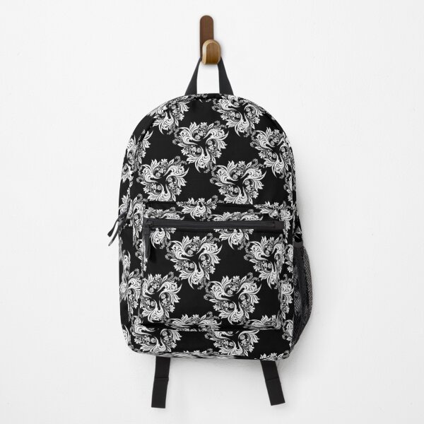 Item preview, Black white seamless floral pattern designed and sold by Dear-Ashlin.