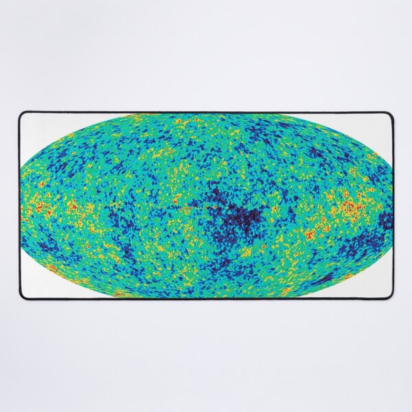 Cosmic microwave background. First detailed "baby picture" of the universe. #Cosmic, #microwave, #background, #First, #detailed, #baby, #picture, #universe Desk Mat