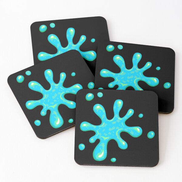 Item preview, Teal Aqua Slime | Happy Face | Black |  designed and sold by HappyFaceCo.