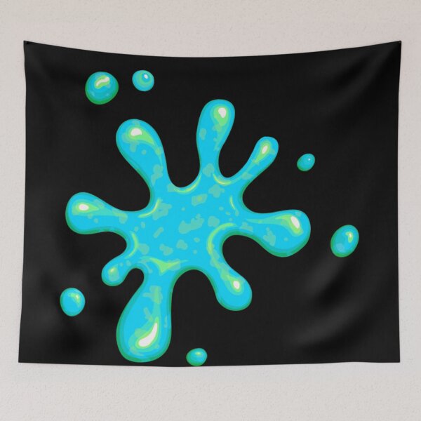 Item preview, Teal Aqua Slime | Happy Face | Black |  designed and sold by HappyFaceCo.
