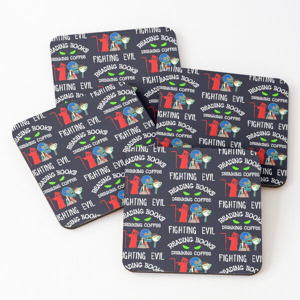 Item preview, Read Books Drink Coffee Fight Evil designed and sold by WoodburyLake.