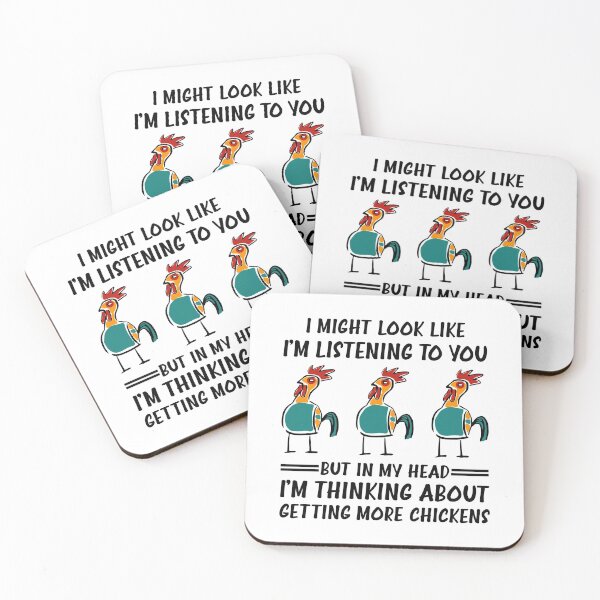 Item preview, I Might Look Like I'm Listening To You Chickens Farmer, Funny chicken designed and sold by happy gift art.