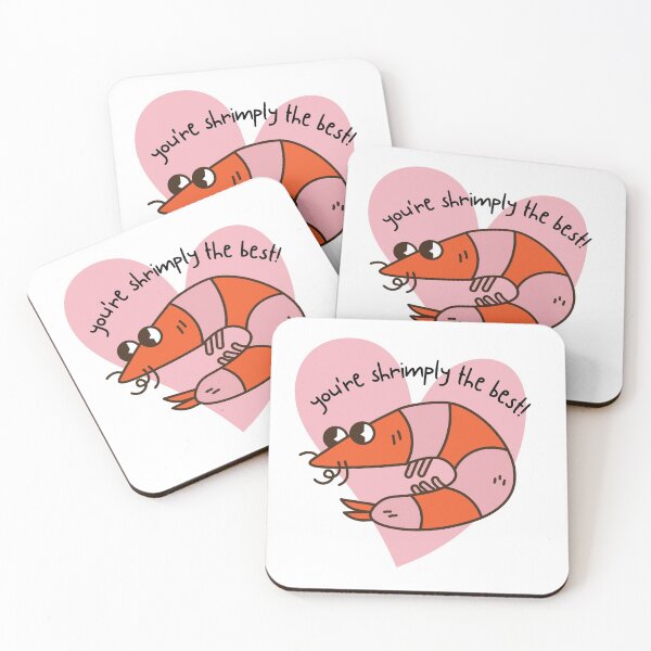 Item preview, You're Shrimply the best - Animal pun designed and sold by The Agreeable Raven.