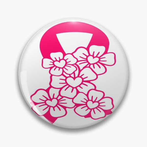 Item preview, Floral Breast Cancer Pink Ribbon Support designed and sold by mymysterycloset.
