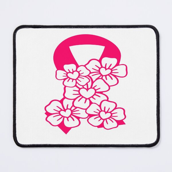 Item preview, Floral Breast Cancer Pink Ribbon Support designed and sold by mymysterycloset.
