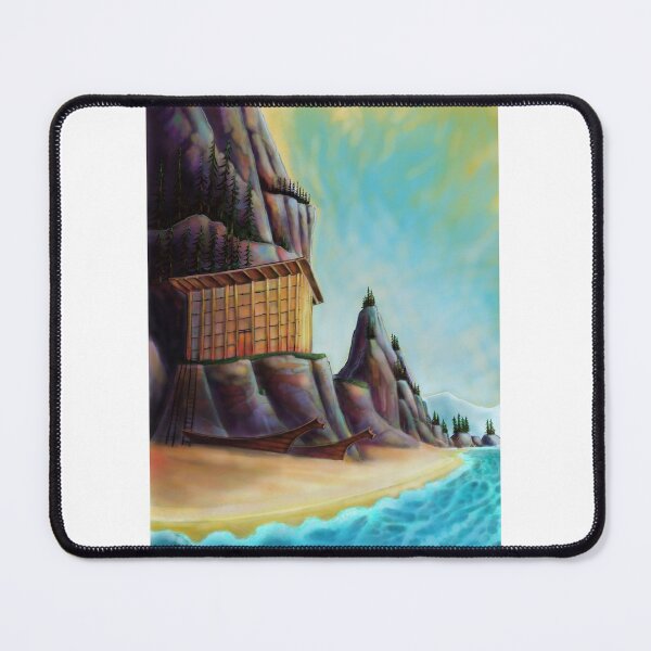 Item preview, Salish canoes and longhouse. designed and sold by lucasjane.