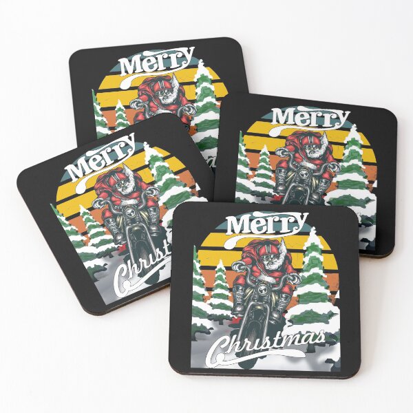 Item preview, Biker Santa, Merry Christmas designed and sold by Verdant Rose Studio.