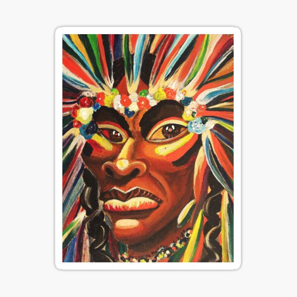 Native American Fantacy by Suzanne Marie Leclair Sticker