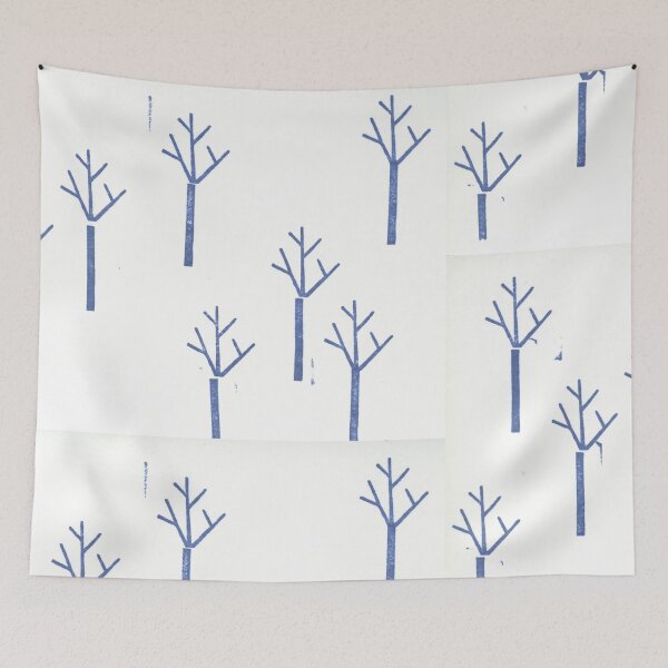 Item preview, Blue Winter Trees designed and sold by ellenmueller.