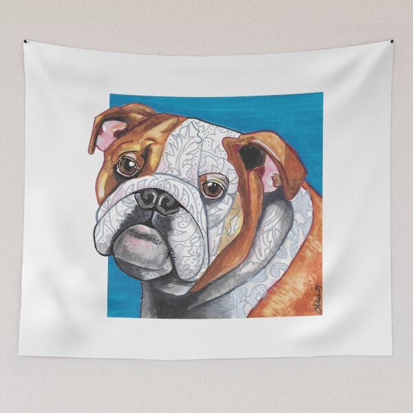 Item preview, Love My Bulldog! designed and sold by TheArtBarCafe.