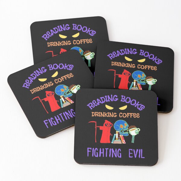 Item preview, Read Books Drink Coffee Fight Evil designed and sold by WoodburyLake.