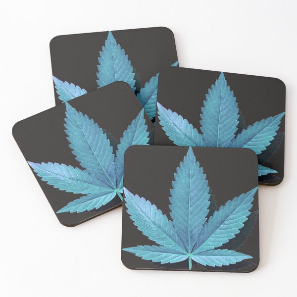 Artikelvorschau, blaues Unkrautblatt entworfen und verkauft von CannaGranny™ .
