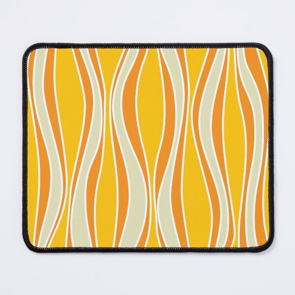 Item preview, Retro 60ies orange wave pattern designed and sold by UDDesign.