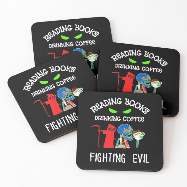Item preview, Read Books Drink Coffee Fight Evil designed and sold by WoodburyLake.