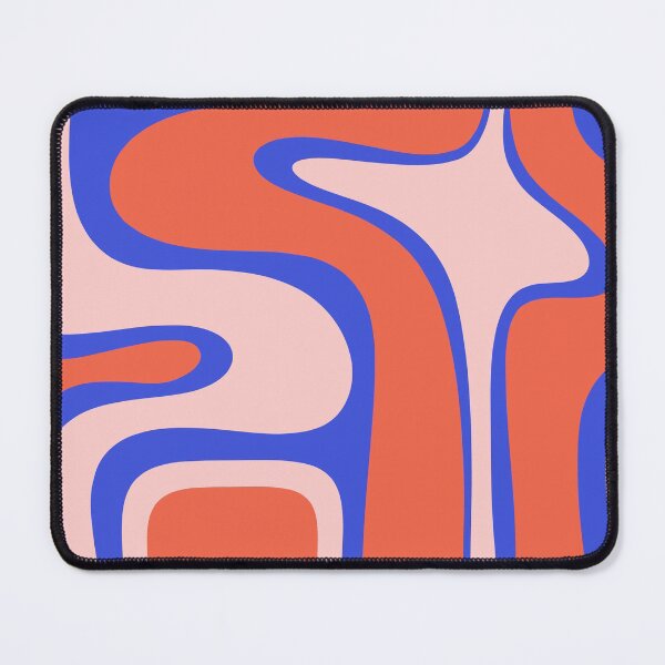 Item preview, Copacetic Abstract Royal Blue Blush Pink Red Orange designed and sold by kierkegaard.