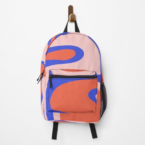 Item preview, Copacetic Abstract Royal Blue Blush Pink Red Orange designed and sold by kierkegaard.