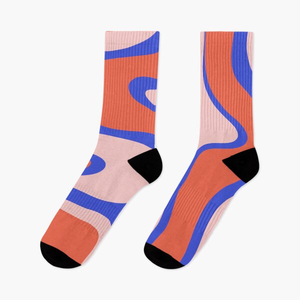 Item preview, Copacetic Abstract Royal Blue Blush Pink Red Orange designed and sold by kierkegaard.