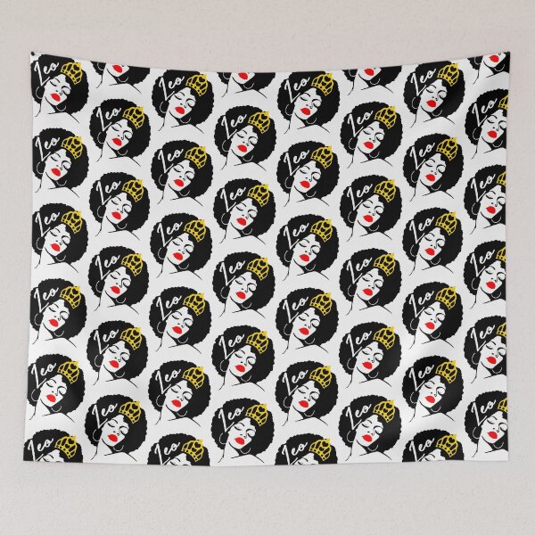Item preview, Black Queen Birthday with Red Lips Afro, Leo Zodiac designed and sold by M711_ARTsGifts.