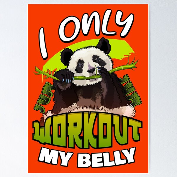 Panda Weightlifting Fitness Panda Gym Funny Panda Beach Towel by EQ Designs  - Pixels