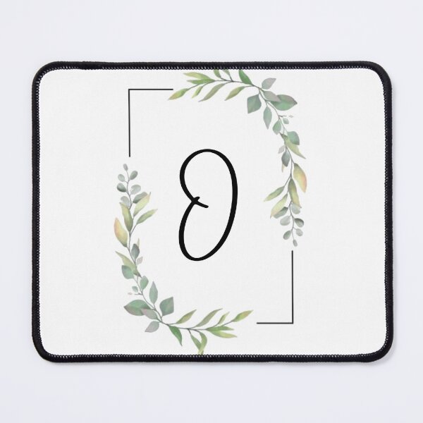 Item preview, Monogram letter O with green leaves designed and sold by JustSeasons.