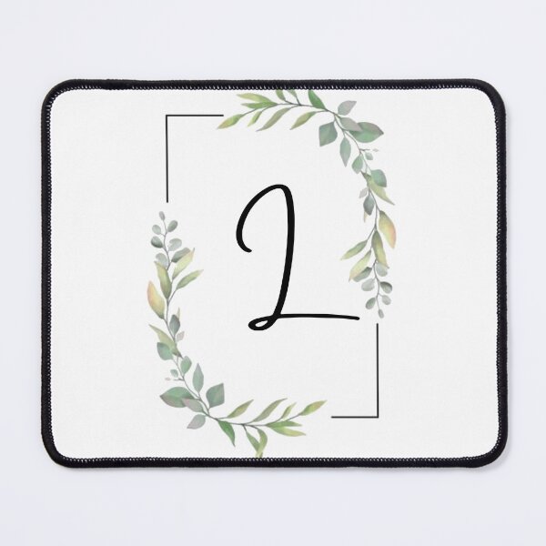 Item preview, Monogram letter L with green leaves designed and sold by JustSeasons.
