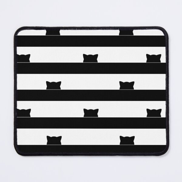 Item preview, Kitty Silhouette Stripes designed and sold by Linz10z.