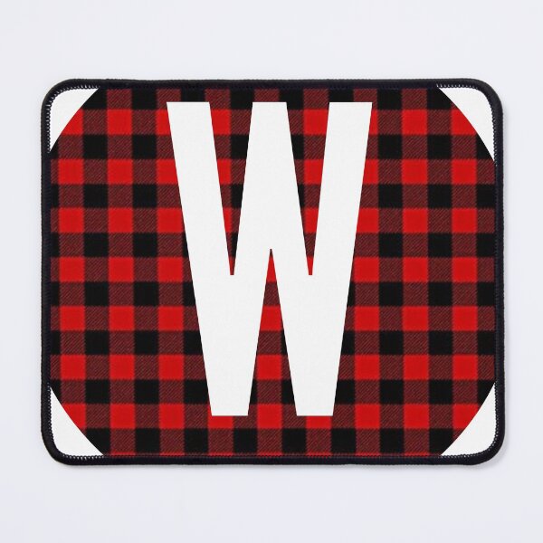 Item preview, Monogram letter W flannel design designed and sold by JustSeasons.