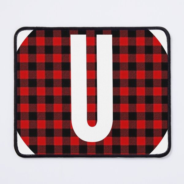 Item preview, Monogram letter U flannel design designed and sold by JustSeasons.