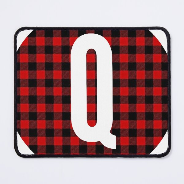 Item preview, Monogram letter Q flannel design designed and sold by JustSeasons.