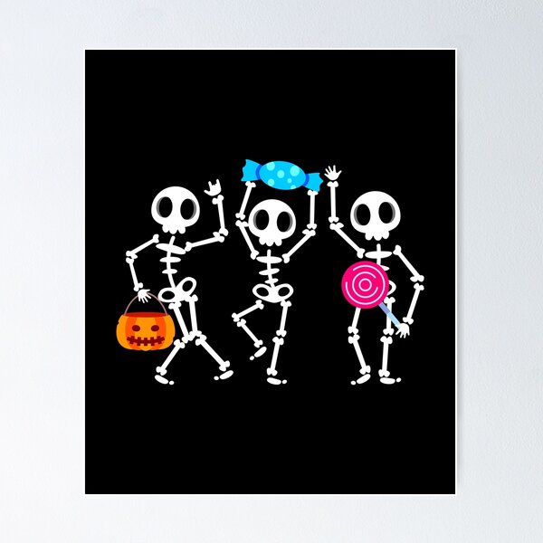Item preview, Trick-Or-Treating Skeletons designed and sold by ChelleCreate.