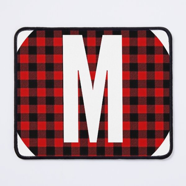 Item preview, Monogram letter M flannel design designed and sold by JustSeasons.