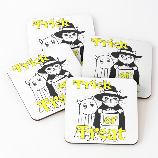 Item preview, Trick or Treat Witch Cat designed and sold by Verdant Rose Studio.