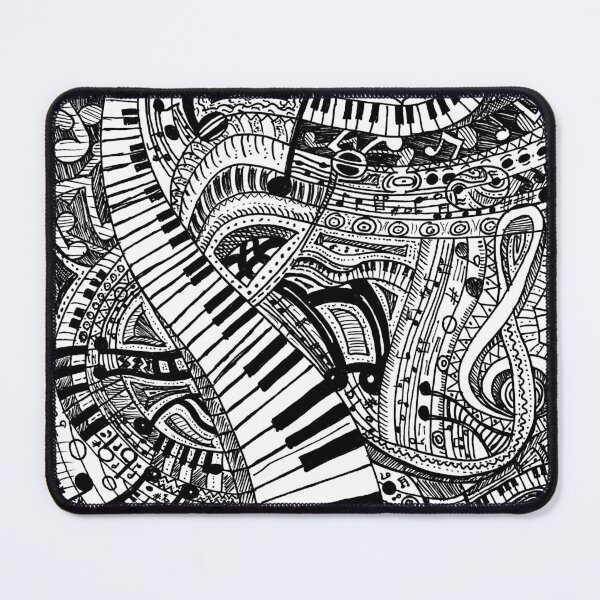 Item preview, Classical music doodle with piano keyboard designed and sold by UDDesign.