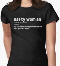 Nasty Woman Definition Women's Fitted T-Shirt