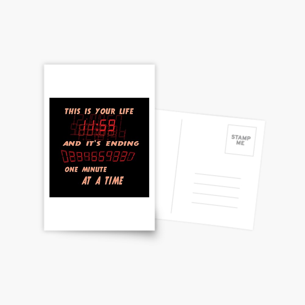 Fight Club This Is Your Life And It S Ending One Minute At A Time Greeting Card By Literaryclothes Redbubble