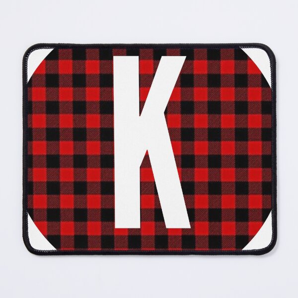 Item preview, Monogram letter K flannel design designed and sold by JustSeasons.