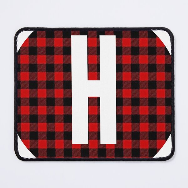 Item preview, Monogram letter H flannel design designed and sold by JustSeasons.