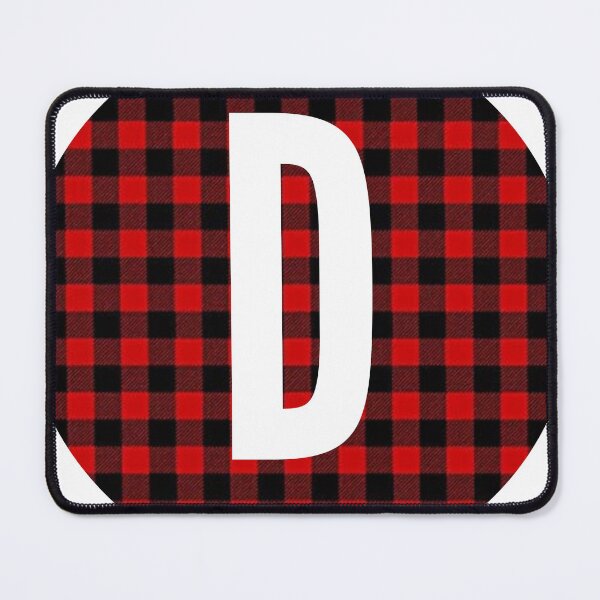 Item preview, Monogram letter D flannel design designed and sold by JustSeasons.