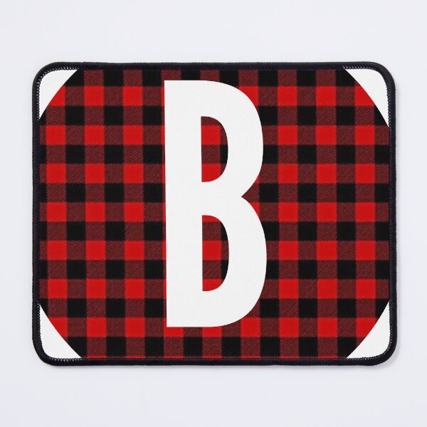 Item preview, Monogram letter B flannel design designed and sold by JustSeasons.